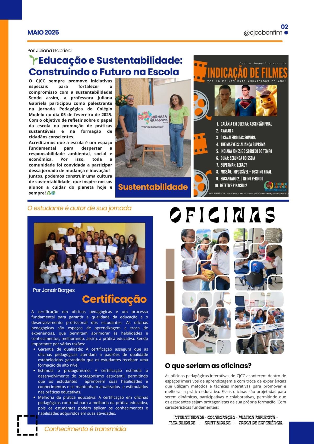 Página 2 do Jornal CJCC 2025